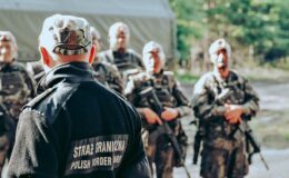 Terytorialsi na poligonie w Orzyszu