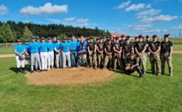 YANKEES Działdowo contra NATO eFP Battle Group Poland 1:3 w meczu baseballu