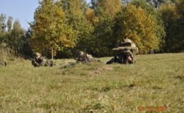 Żołnierze pełniący terytorialną służbę wojskową w 42 batalionie lekkiej piechoty szkolili się terenie powiatu ostródzkiego