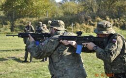 Żołnierze pełniący terytorialną służbę wojskową w 42 batalionie lekkiej piechoty szkolili się terenie powiatu ostródzkiego