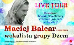 Zapraszamy na koncert Macieja Balcara wokalisty grupy Dżem