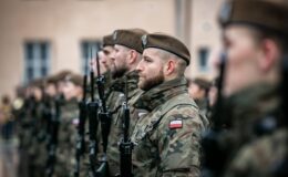 Przysięga żołnierzy 4 Warmińsko-Mazurskiej Brygady Obrony Terytorialnej