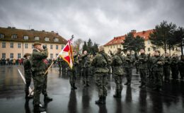 Przysięga żołnierzy 4 Warmińsko-Mazurskiej Brygady Obrony Terytorialnej