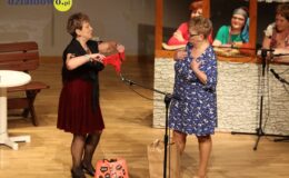 Pełna widownia obejrzała spektakl kabaretowy „Baby górą”