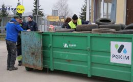 Akcja PGKiM. Sprzątanie lasu, zbiórka opon i zakrętek