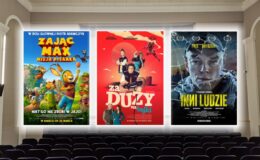 trzy plakaty filmowe: „Zając Max: Misja pisanka”, „Za duży na bajki”, „Inni ludzie”
