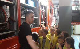 Przedszkolaki z Przedszkola nr 3 w Straży Pożarnej