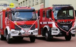 Uroczysty apel z okazji Dnia Strażaka – odznaczenia, przekazanie samochodów bojowych i łodzi