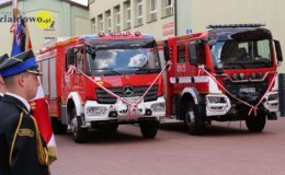 Uroczysty apel z okazji Dnia Strażaka – odznaczenia, przekazanie samochodów bojowych i łodzi