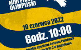 plakat informujący o Mini Pikniku Olimpijskim