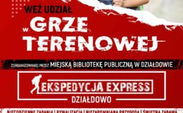 plakat promujący grę Ekspedycja Express Działdowo