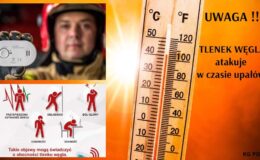 Zdjęcie przedstawia infografikę, przedstawiającą, jakie objawy fizyczne świadczą o obecności tlenku węgla