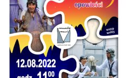 plakat promujący wydarzenie - spektakl "KSIĘŻYCowe opowieści"