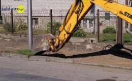 Ulica Mrongowiusza – kolejne metry chodnika