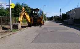 Ulica Mrongowiusza – kolejne metry chodnika