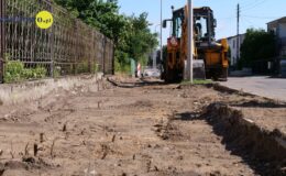 Ulica Mrongowiusza – kolejne metry chodnika