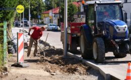 Ulica Mrongowiusza – kolejne metry chodnika