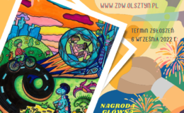 plakat informujący o konkursie Plastycznym "Bezpieczny rower przyszłości"