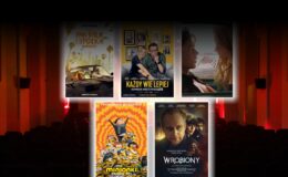 plakaty filmowe filmów"Pan Wilk i spółka. Bad Guys”, „Każdy wie lepiej”, „Minionki: Wejście Gru”, „Wrobiony” i „After 4. Bez siebie nie przetrwamy”