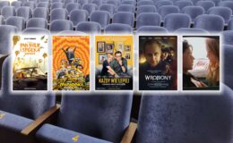 plakaty filmowe filmów ”Pan Wilk i spółka. Bad Guys”, „Każdy wie lepiej”, „Minionki: Wejście Gru”, „Wrobiony” i „After 4. Bez siebie nie przetrwamy”