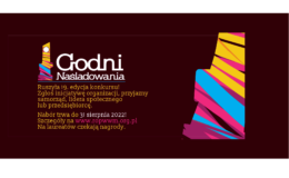grafika informująca o konkursie „Godni Naśladowania”