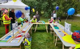 Pamiątkowe zdjęcia z Działdowa na Pikniku Love Rower w Olsztynie