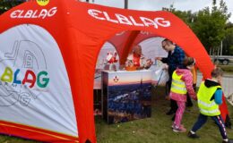 Pamiątkowe zdjęcia z Działdowa na Pikniku Love Rower w Olsztynie
