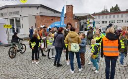 Pamiątkowe zdjęcia z Działdowa na Pikniku Love Rower w Olsztynie