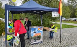 Pamiątkowe zdjęcia z Działdowa na Pikniku Love Rower w Olsztynie
