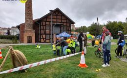 Pamiątkowe zdjęcia z Działdowa na Pikniku Love Rower w Olsztynie