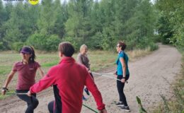 Pierwszy trening Nordic Walking z Magdą Behal za nami