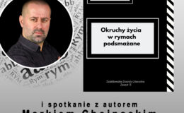 plakat promujący wieczór poetycki z Markiem Chojnackim