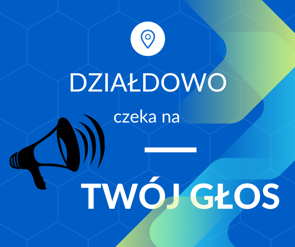 Poszukiwani kandydaci na Radnych IV kadencji MRMD megafon i napis Działdowo czeka na Twój głos