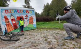 Pamiątkowe zdjęcia z Działdowa na Pikniku Love Rower w Olsztynie