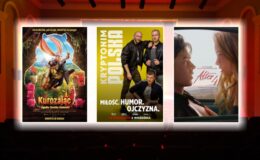 plakaty filmowe filmów „Kurozając i zagadka Chomika Ciemności”, „Kryptonim Polska” i „After 4. Bez siebie nie przetrwamy”
