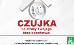 grafika z napisem Czujka na straży Twojego bezpieczeństwa"