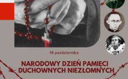 grafika informująca o Dniu Pamięci Duchownych Niezłomnych