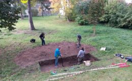 archeolodzy m.in. szef prac Adam Górecki