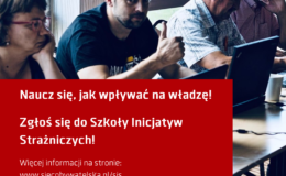 grafika informująca o rekrutacji do Szkoły Inicjatyw Strażniczych