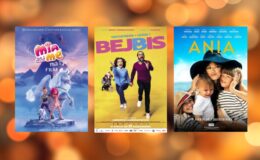 plakaty filmowe filmów „Mia i ja”, „Bejbis” i „Ania”