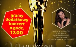 plakat zapraszający na „Muzyczne Oscary" - dwa koncerty na bis