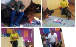 Wizyta owczarków w Przedszkolu nr 4 – grupa Misie i Mali Odkrywcy