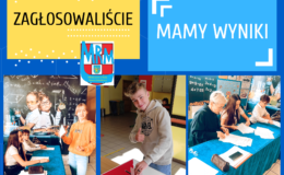 kolaż zdjęć z głosowania do Młodzieżowej Rady Miasta Działdowo