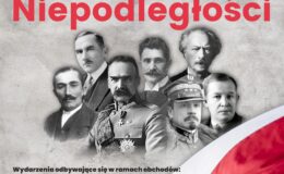 plakat zapraszający na obchody Narodowego Święta Niepodległości w Działdowie