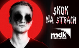 plakat zapraszający na wydarzenie – Stand-up: Maciej Brudzewski w nowym programie „Skok na strach”