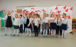 Święto niepodległości w Przedszkolu nr 4 w Działdowie