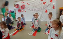 Święto niepodległości w Przedszkolu nr 4 w Działdowie