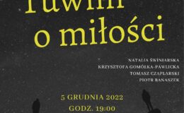 plakat, zapraszający na spektakl
