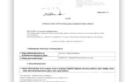 kadr pisma - uproszczona oferta realizacji zadania publicznego
