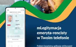 ulotka informująca o mLegitymacji emeryta-rencisty